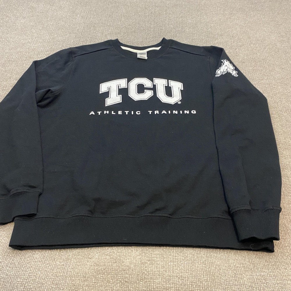 TCU Horned Frogs Sweatshirt Mens Large NCAA College District Athletic Training